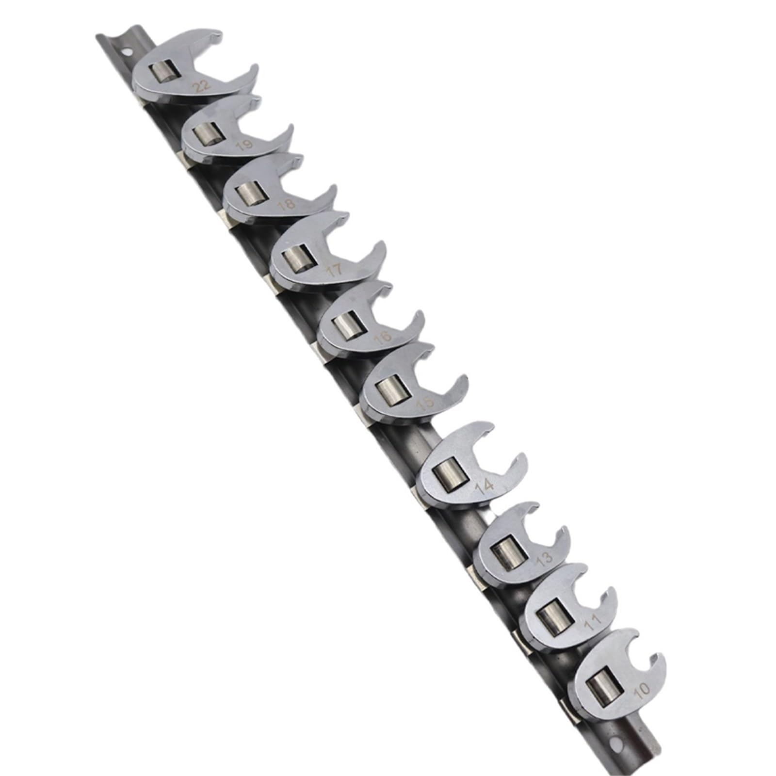 Xuczhai One Color 10Pcs 3/8Inch Drive Crowfoot Wrench 10 To 22Mm Metric Foot Open End Spanner For Torque Keys Set