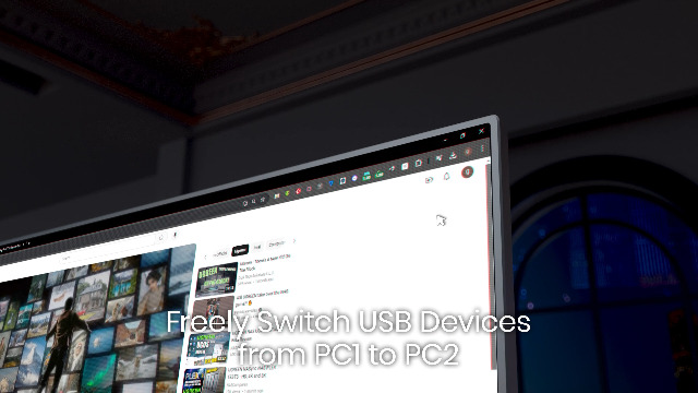 Image of UGREEN USB 3.0 Switch 2 in 2 Out, USB Switcher 2 Computers Sharing Keyboard and Mouse Printer Scanner Webcam, Printer Splitter for 2 Computers, 2 Port USB Selector Switch with 2 USB3.0 Cables