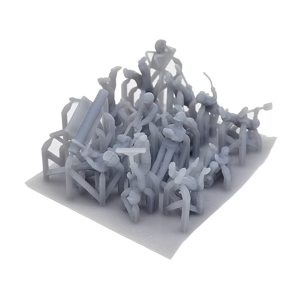 Outland Models Set Figure Militari Scala 1:220 (Z) – Stampate In 3D, Non Verniciate, Da Assemblare, In Resina - 3