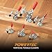 POWERTEC 2PK Toggle Clamp, 500 lbs Holding Capacity, 12130 Quick Release Vertical Clamps w/Antislip Rubber Pressure Tip for Woodworking Jigs and Fixtures, Welding, Drill Press, Crosscut Sled (20335)