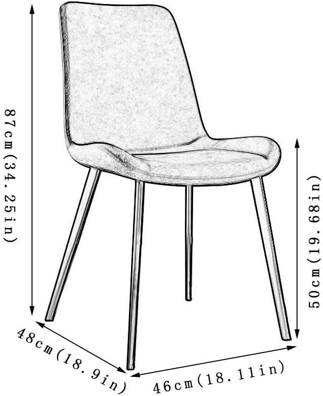 Chaises de salle à manger ergonomiques pour la maison et le bureau