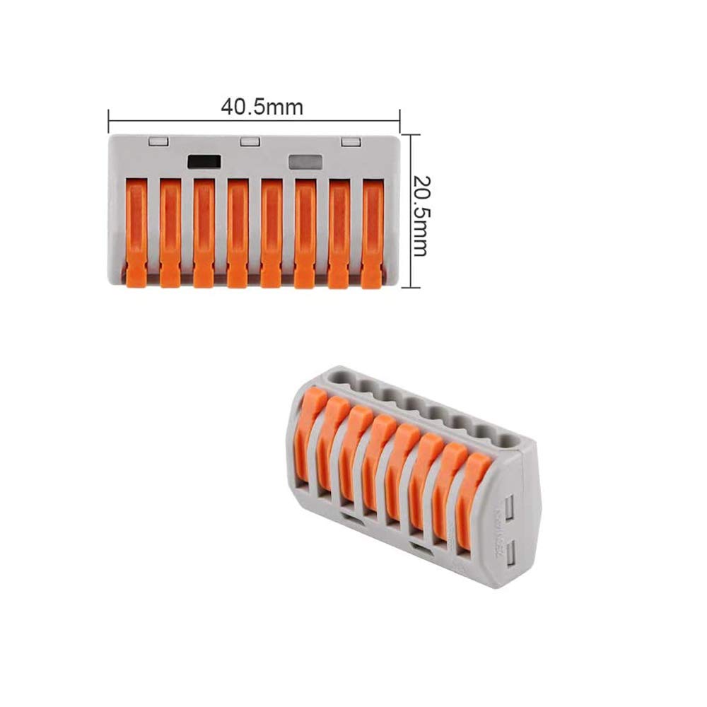 Aiqeer 18 Pièces PCT-214 Levier-Écrou Fil Connecteurs, 4 Ports
