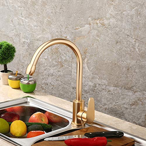 Robinet de cuisine spray cascade or pour simplifier la vaisselle quotidienne
