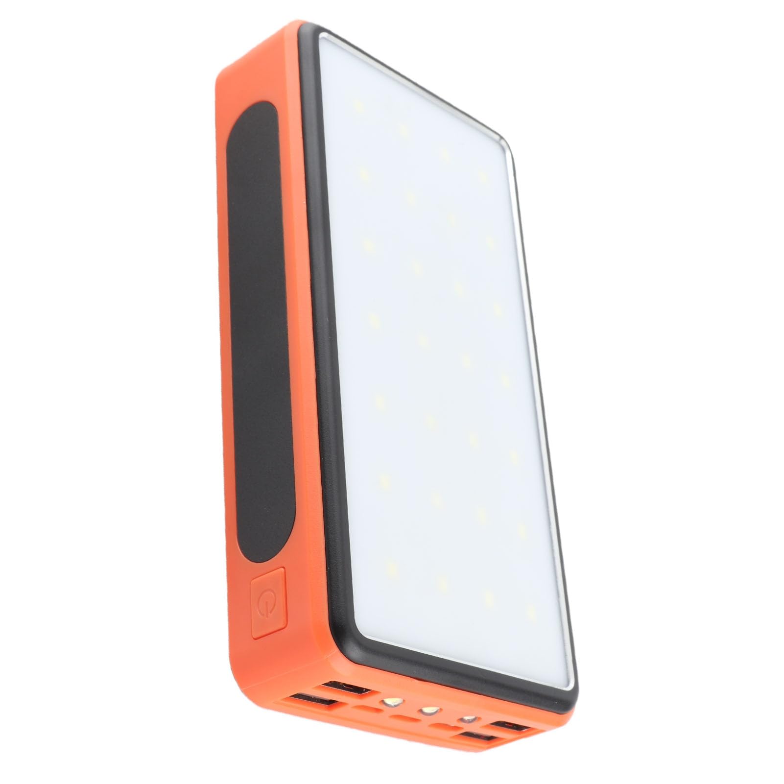 Jeffergarden Banque d'énergie Solaire, Batterie Portable en Alliage d'aluminium 50 000 MAh avec 4 Chargeurs USB et Lampe de Camping LED, Chargeur de Téléphone Solaire pour Randonnées, Voyages,