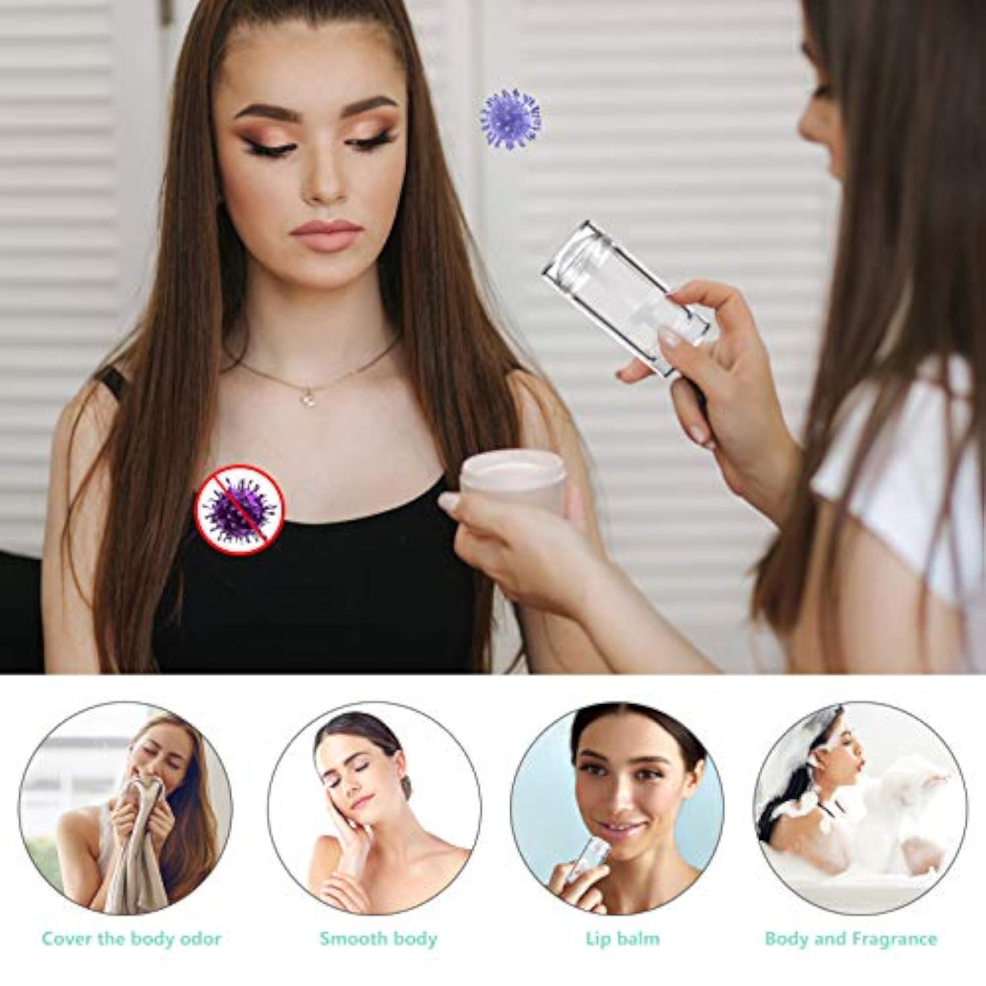 6Pcs Round Deodorant Containers for DIY Deodorants