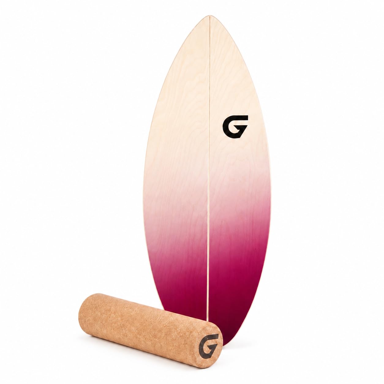 Glory Boards® Balance Board – Handmade - 100% Birkenholz - Inklusive Korkrolle - Optimal für Gleichgewichts- & Krafttraining, Für Einsteiger & Fortgeschrittene, Indoor & Outdoor