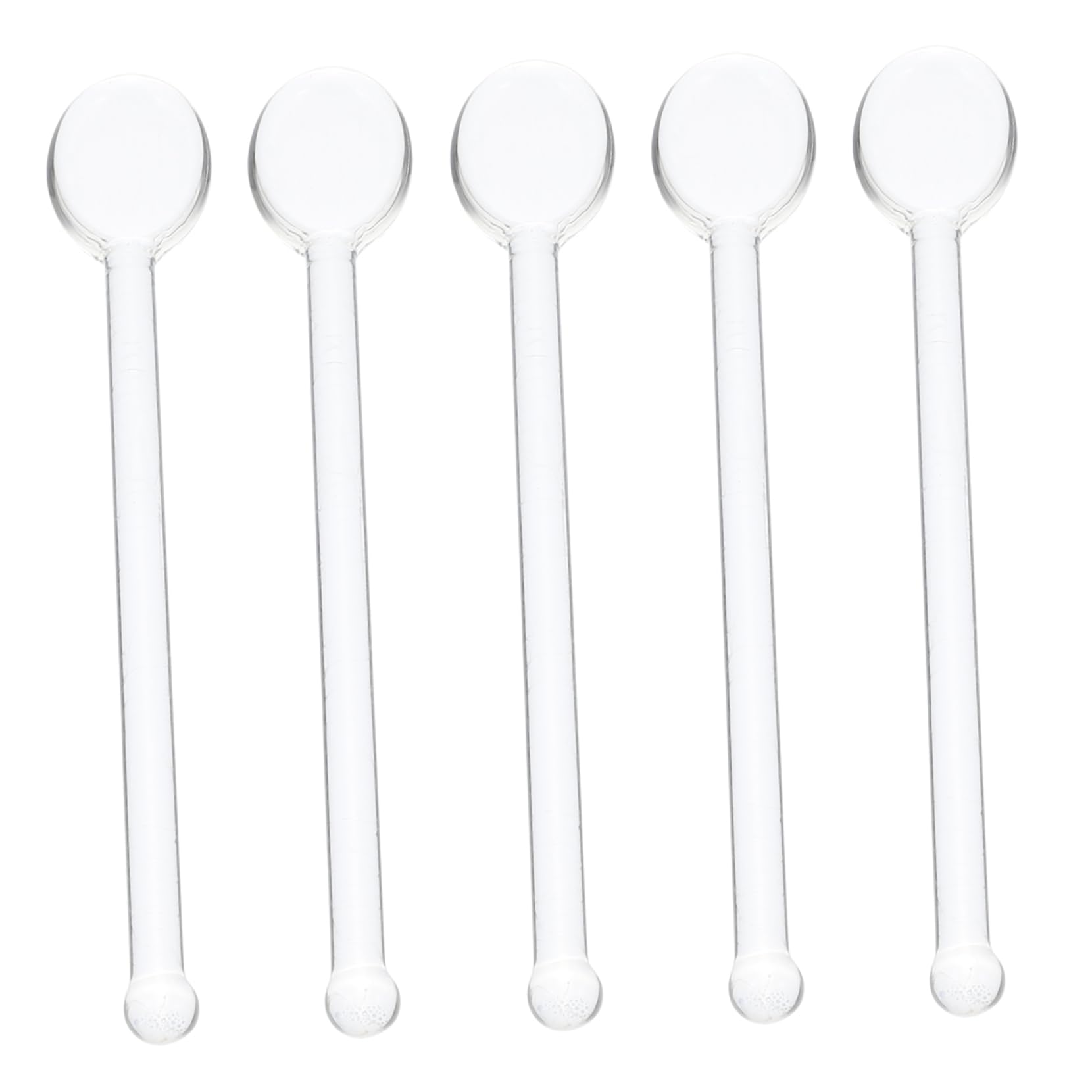 MAGICLULU 15piezas Cucharas De Vidrio Para Café Cucharas De Mezcla Para Espresso y Té Utensilios Para Fiestas y Bebidas Mezcladas