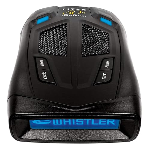Whistler Titan Extreme Performance Radar Detector and Laser Detector, 360° Maxx Coverage, Auto Learning Technology, DSP Technology Provides Maximum Sensitivity, GPS Enhanced Features, TFSR