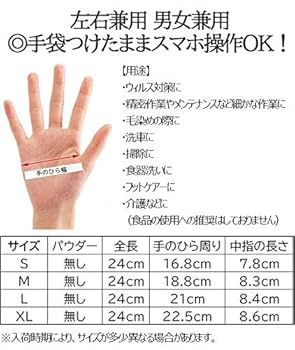 Amazon.co.jp: 【箱なし発送】ニトリル極薄手袋 S・M・L 選べる6