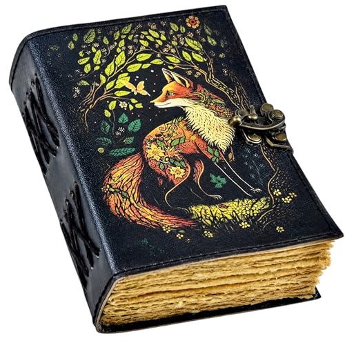 Livre de Sorcière en Cuir Hindoro, Cadeau Idéal pour Homme Passionné de Style Gothique