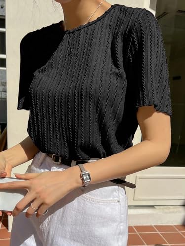 Image of GRECIILOOKS Women's Poly Cotton Regular Fit Crop Top, Loose Fit Oversized Shirts & Stylish Korean Tank Tops for Summer Wear (Available in Plus Size)