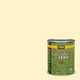 Rodda Paint CASCADIA ZERO Interior Flat Paint & Primer in One, Quart, Yellow Blitz