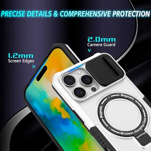 Funda Samsung S25 Ultra antichoque con soporte trasero para evitar caídas blancas 7