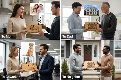 Tabla de cortar rectangular de bambú personalizada miniatura 4