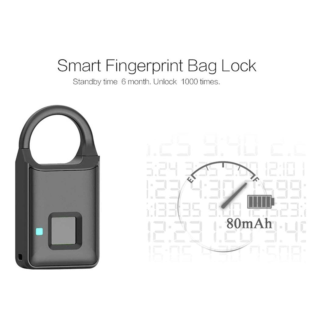 Kłódka na odcisk palca Smart Gym Locker Locker Small Touch Biometryczna zewnętrzna wodoodporna blokada odcisków palców z plecakiem, bramą, pokojem w akademiku, torebkami