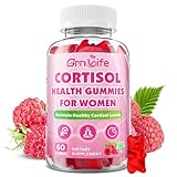 Cortisol Gummies for Women, Cortisol Supplements Gummies with Magnesium Ashwagandha Rhodiola Rosea and L-theanine Complex for Relaxation and Focus, Zzz Support, Raspberry Flavor, 60 Count