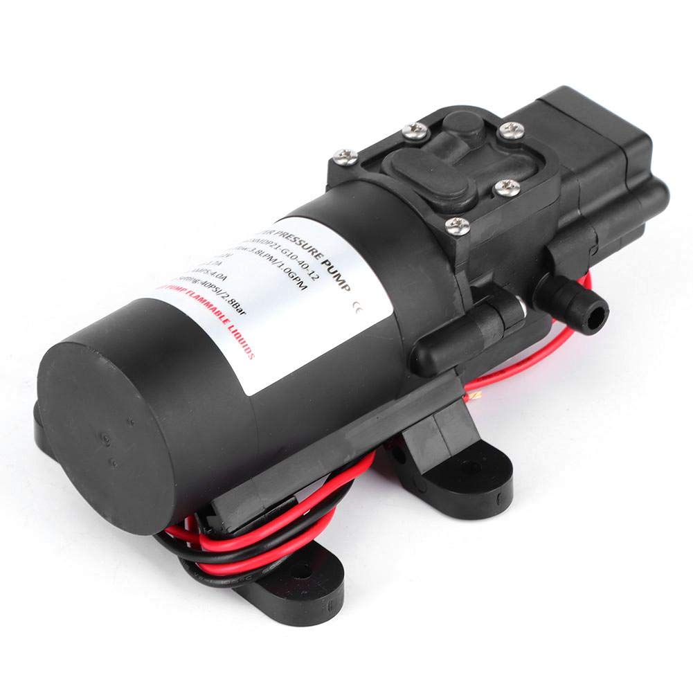 Amazon.co.jp: 12V DC 1.0GPM 40PSIダイアフラムポンプ、自吸式3 / 8In