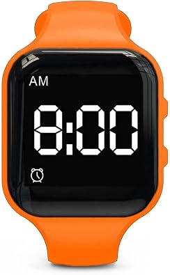 Vibrating Alarm Watch Water Resistant Wake Up Wristband Silent Pill Reminder Watch - with Timer and 15 Daily Alarms
