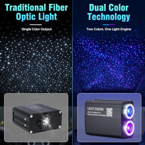 Image of Starlight Headliner Light : Dual Color Effect with 1100pcs 13.1ft for Suvs