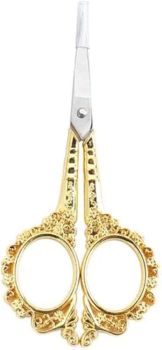 AKOAK 1 paquete de herramientas de manicura, tijeras vintage estilo ciruela, tijeras europeas, elegantes, estilo simple, tijeras multifuncionales de