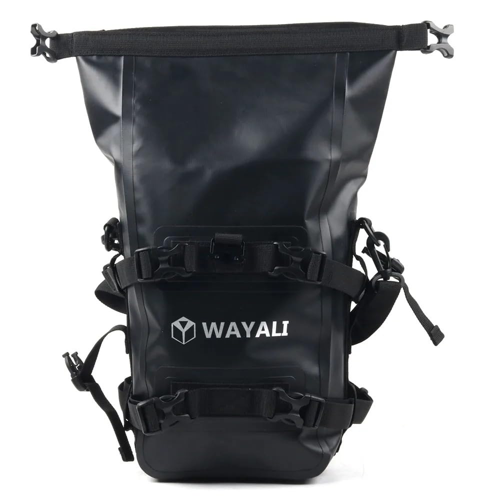 Borse per crash bar per moto impermeabili da 6 litri Portapacchi Sissy Bar Borsa da sella Borsa per attrezzi laterale Borsa a tracolla con tracolla