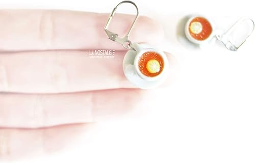 Miniatura 2 de White Silver Clip-on Earrings English Tea Gifts For Tealovers  La Nostalgie Handmade Jewelry