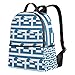 Sac à Dos Unisexe en Toile Motif Drapeau de la Grèce
