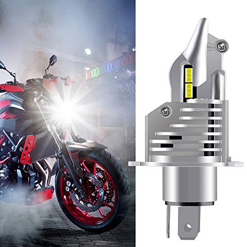 KaiDengZhe Super Bright Motorbike LED Headlight Bulb H4 9003 HB2 12SMD 1680 Chips 35W 6000K for Moto Car Halogen Lamp Xenon Light High/Low Beam Replacement 6000LM-1pcs