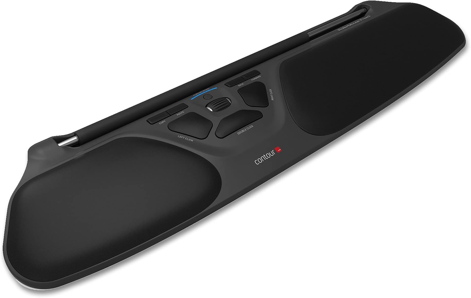Contour Design RollerMouse Free3 - Wired Ergonomic Mouse for Laptop and Desktop Computer Use - Reach-free Ambidextrous Computer Mouse - Mac & PC Compatible