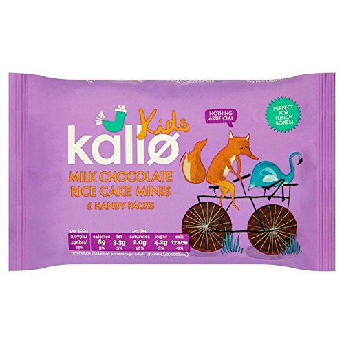 Kallo Kids Mini Milk Chocolate Rice Cakes 84g Grocery