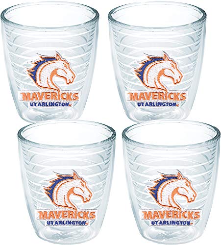 Tervis UT Arlington Mavericks Tumbler with Emblem 4 Pack 12oz, Clear