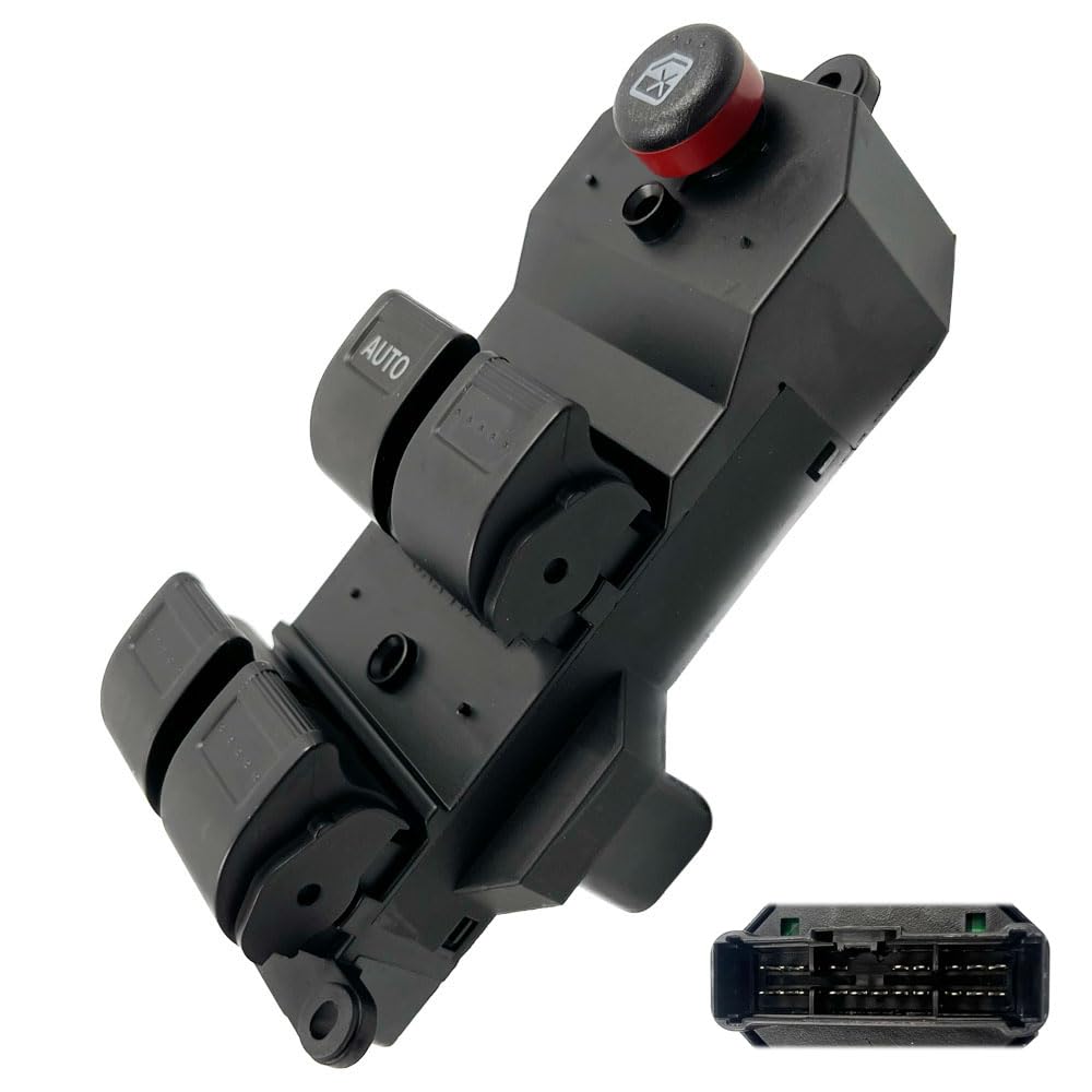 FainWan Driver Side Master Power Window Switch Compatible with Civic 2001 2002 2003 2004 2005, CR-V 2002 2003 2004 2005 2006, Replace# 35750-S9A-305,