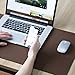 Bedsure Genuine Leather Desk Pad, Office Desk Mat Blotter on top of desks, Large Computer Desk Mat, Waterproof Non Slip Desk Pad Protector for Office and Home (Brown, 15.7x31.5 inches)
