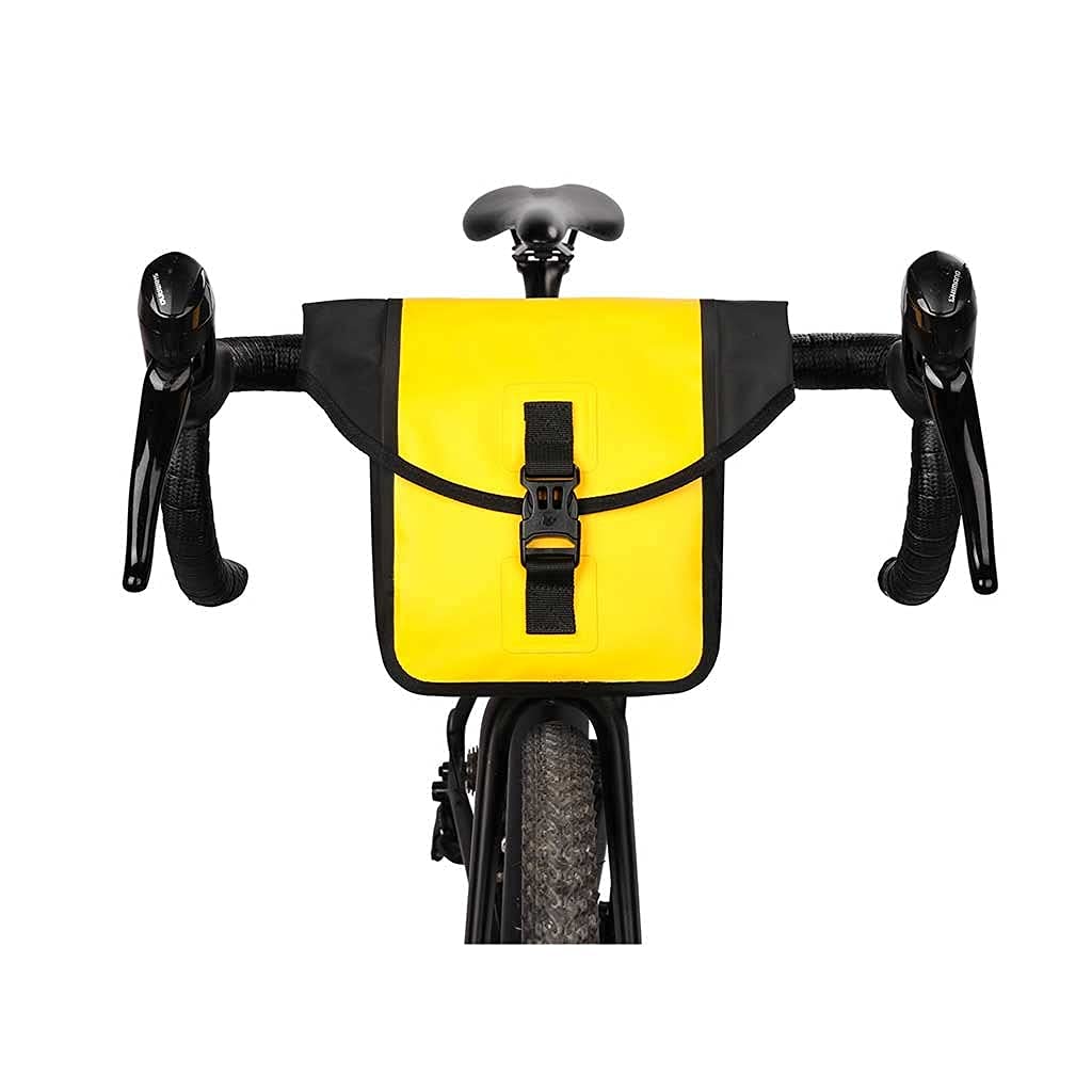 Bolsa para Bicicleta Bolsa para Cuadro Impermeable Bolsa Multifuncional para un Solo Hombro Accesorios para Bicicletas (Color: Amarillo)