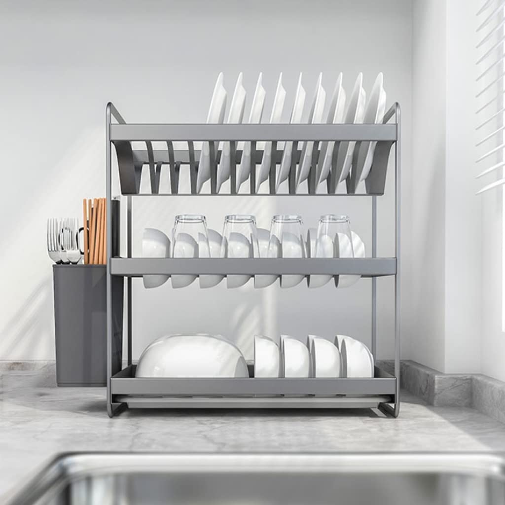 Amazon.com - JYARZ Space Saving Dish Rack 3 Tier Dish Rack