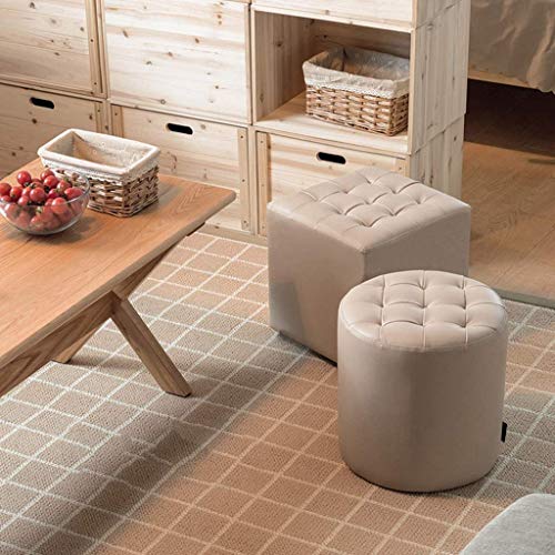 Petit tabouret à chaussures rembourré pour ne plus lacer debout - 5