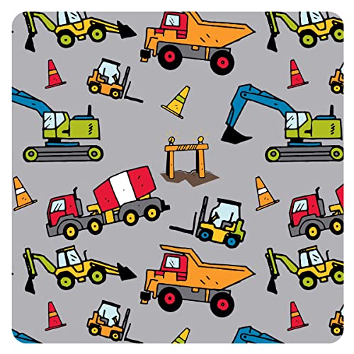 BapronBaby Construction Zone Bapron - No Neck Tie Safer Bib for Baby & Toddler - Soft Waterproof Stain Resistant - Machine Washable - Sz Preschool 3-5yrs4