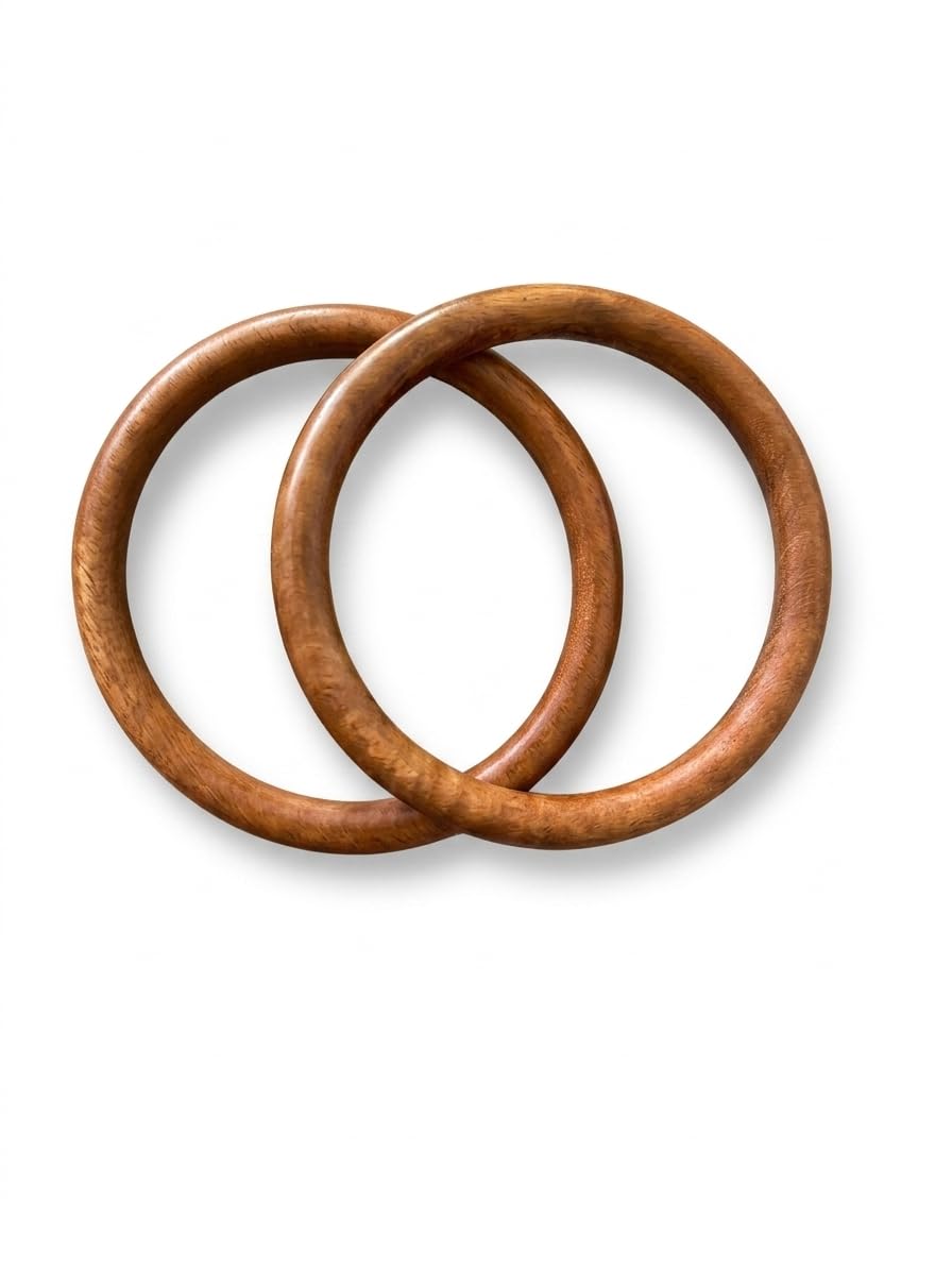 Natural Wooden Bag Handles, Handmade Teak Wood Craft, Customised Handles for Handbags-image-42