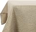 Produktbild Deconovo Leinenoptik Tischdecke Wasserabweisend Tischwäsche Lotuseffekt Tischtuch 132x178 cm Leinen