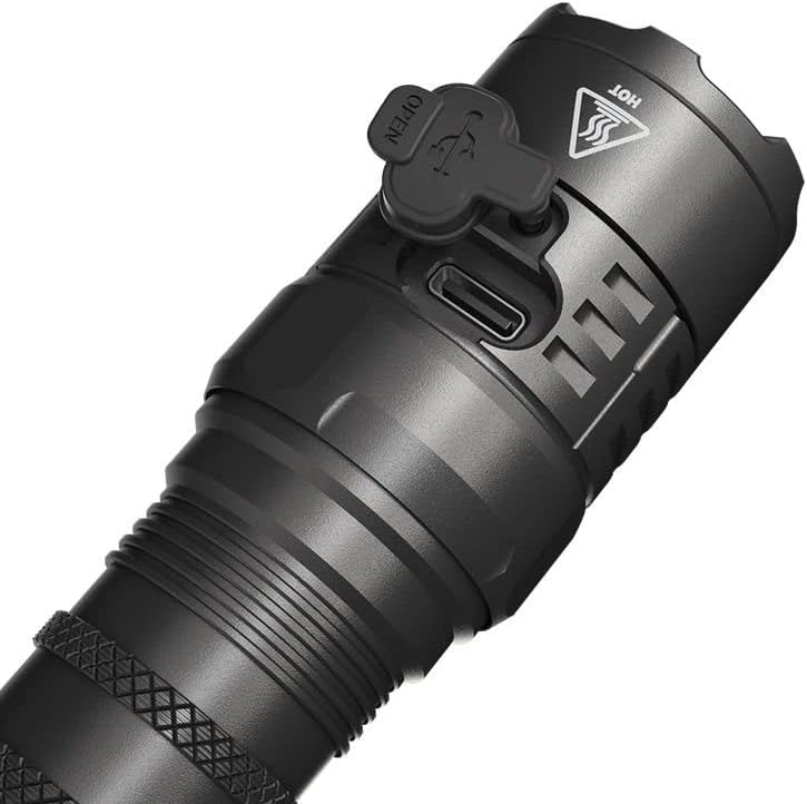 Nitecore P23i Long Range Flashlight -3000 lumens, 512 Yard thow, NL2150HPi High Performance Battery & Eco-Sensa Keychain Light