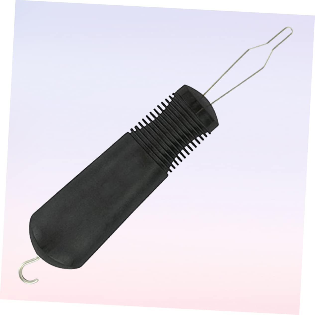 Button Hook Dressing Aid for Buttons and Zipper Pull, 2Pcs Black