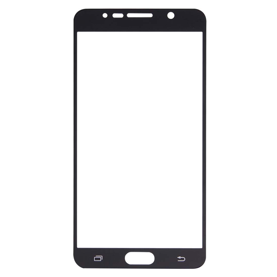 Pellicola proteggi schermo in vetro temperato per Galaxy Note 5/N920, 0,26 mm, durezza 9H, anti-esplosione, colore: Nero