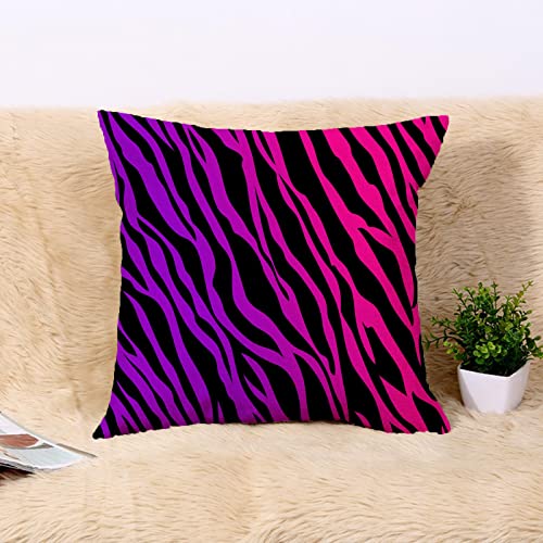 Kakigiji Pillow Cover Zebra Pattern Gradient Double-Sided Design 18X18 Inch Home Decor For Sofa Livingroom Couch Bed Decorative Throw Pillow Case Gift #TOP2