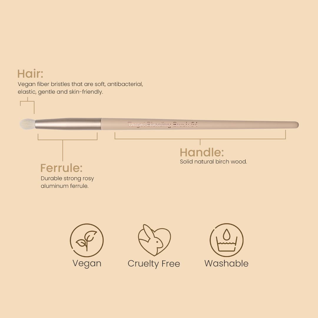 Milagro Beauty Eye Target Blending Pencil Brush 54 – Perfect for Eyeshadow, Highlighting & Smudging, Fluffy Bristles for Seamless Color Blending, Powder & Cream Application, Precision Tool 2