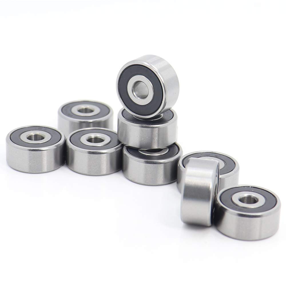 WTEPNQQDI Power Transmission Products 1615 2RS ABEC-1 Bearing 7/16" x1 1/8" x3/8" inch Ball Bearings 1615RS