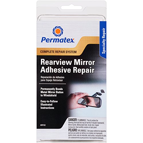 Permatex 09102-6PK Rearview Mirror Adhesive Kit (Pack of 6)