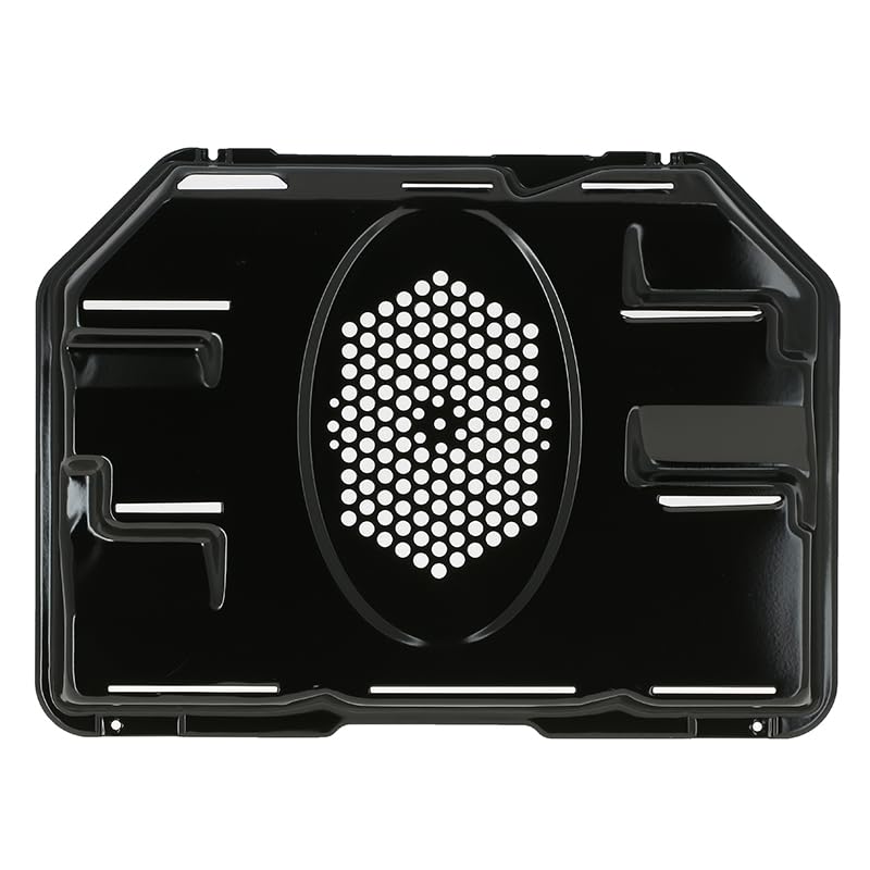 Masterpart Backofen-Rückwand Lüftermotor hinten Metall Schutzplatte schwarz passend für Logik Öfen und Herde