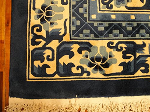 Handgeknüpfter China Orientteppich aus Schurwolle 372 x 278 cm Peking Design – Bild 5
