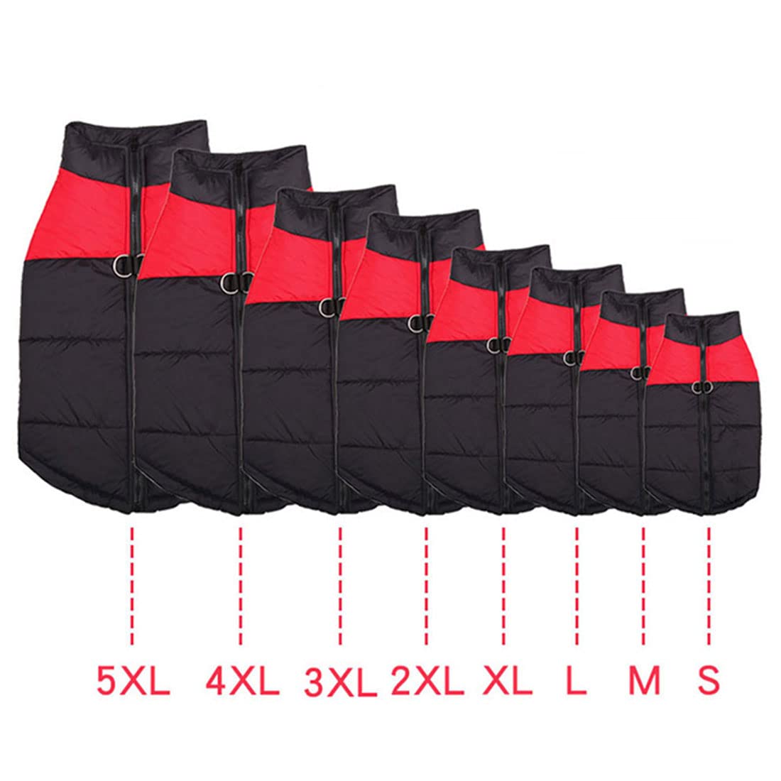 Homieco Hundemantel Winter - Warme Regenjacke Für Hunde Mit Reflektorstreifen