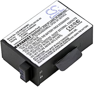 Cameron Sino Replacement Rechargeable Battery fit for Garmin Virb 360 (1100mAh)